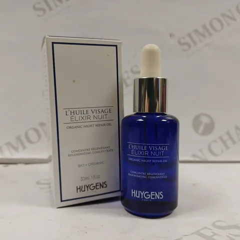 HUYGENS L'HUILE VISAGE ÉLIXIR NUIT ORGANIC NIGHT REPAIR OIL 30ML 