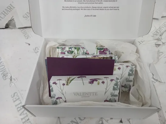 VALENTTE LONDON ORGANIC SOAP SET 