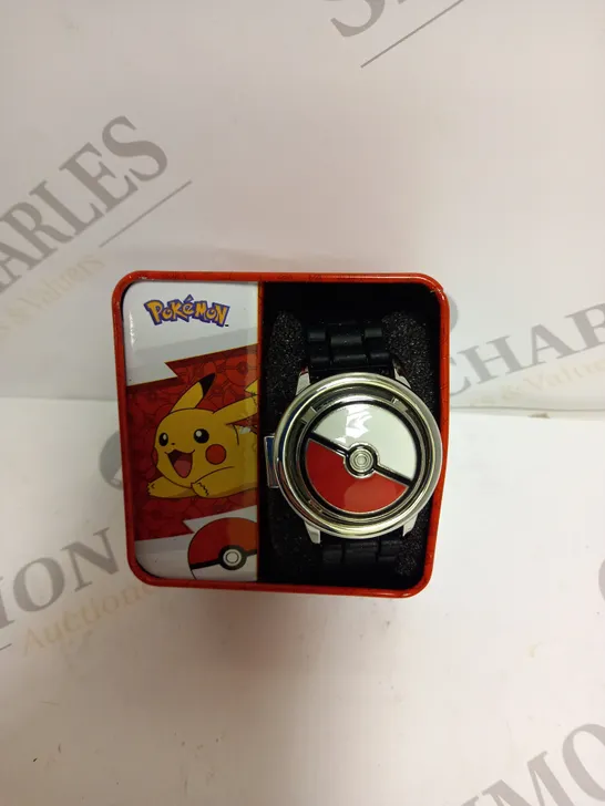 BOXED POKEMON POKEBALL SPINNING WATCH 