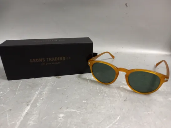 &SONS TRADING VINCENT AMBER FRAME SUNGLASSES 