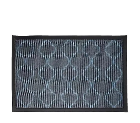 BERNINI AQUA TERRA DOORMAT IN BLUE