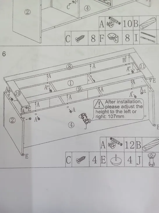 BOXED ELEGANT WHITE TV STAND (1 BOX)