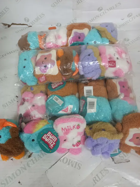 LOT OF 7 5-PACKS OF BUM BUMZ PLUSHIES