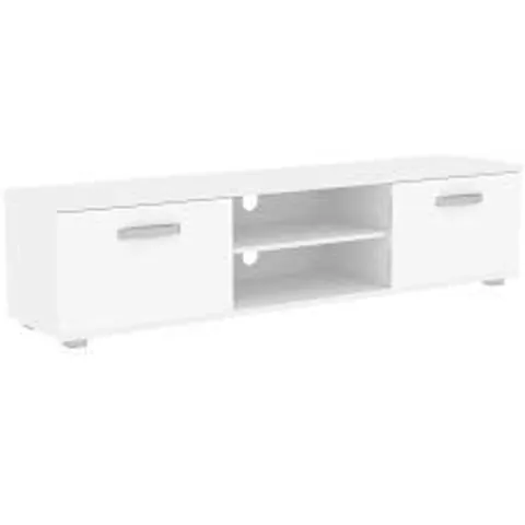 BOXED COSMO 2 DOOR TV UNIT - 160CM WHITE