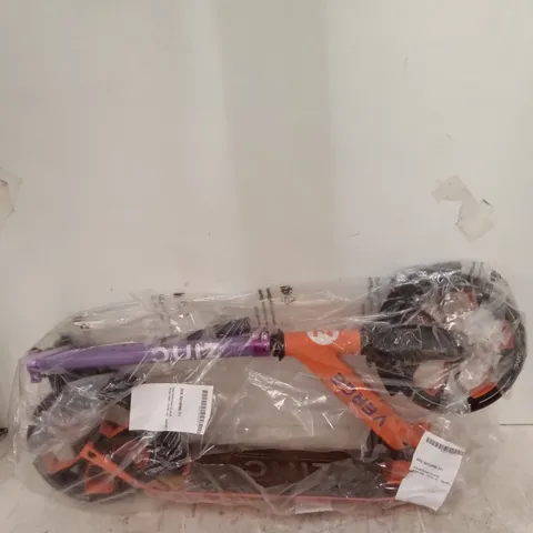 PACKAGED ZINC STUNT SCOOTER - ORANGE/PURPLE 