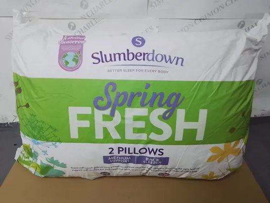 SLUMBERDOWN SPRING FRESH PILLOW PAIR