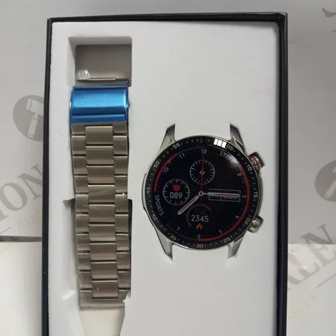 BOXED SMART WATCH WITH METAL STRAP