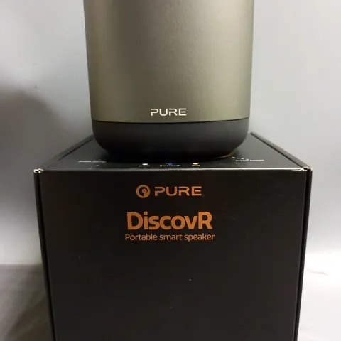 BOXED PURE DISCOVR PORTABLE SMART SPEAKER WITH BUILT IN ALEXA