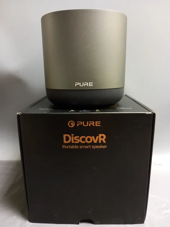 BOXED PURE DISCOVR PORTABLE SMART SPEAKER WITH BUILT IN ALEXA