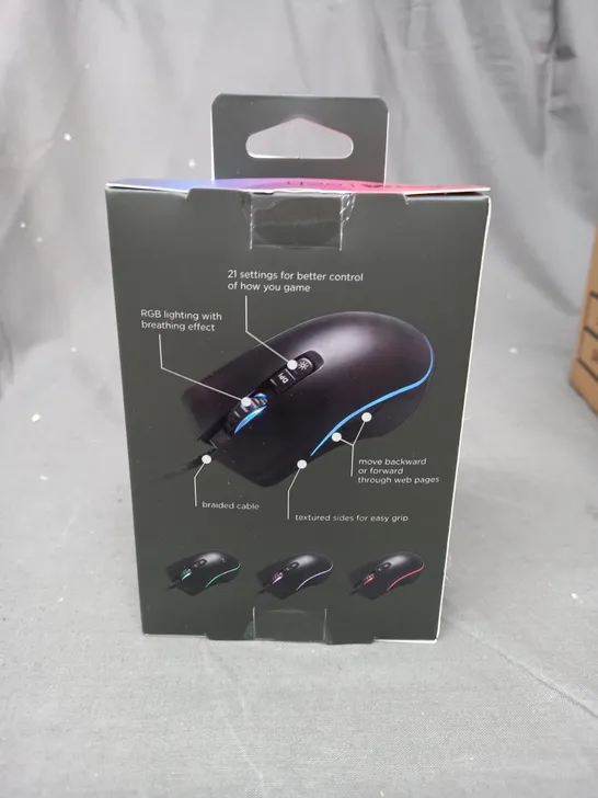 BOXED LOT OF 4 RGB GAMING MOUSE