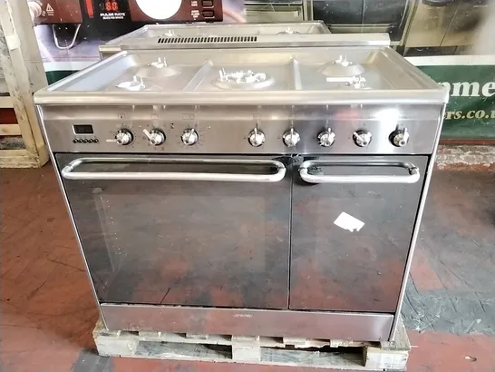 SMEG CG92PX9 90CM DUAL FUEL COOKER