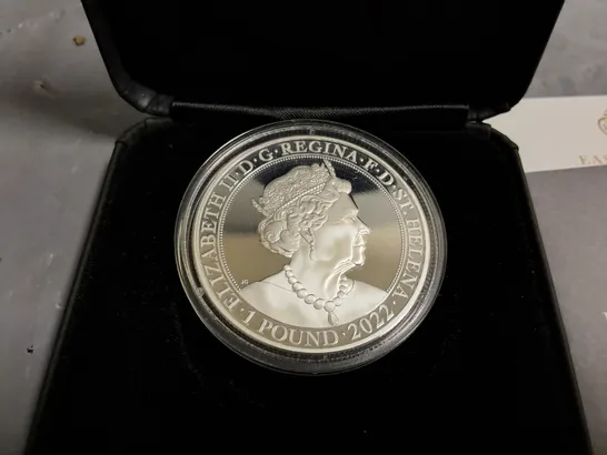 EAST INDIA COMPANY PLATINUM JUBILEE 1OZ SILVER PROOF COIN