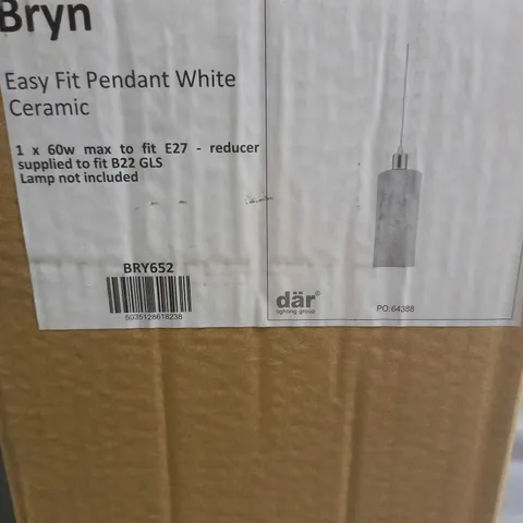 BRAND NEW DAR BRYN EASY FIT PENDANT WHITE CERAMIC