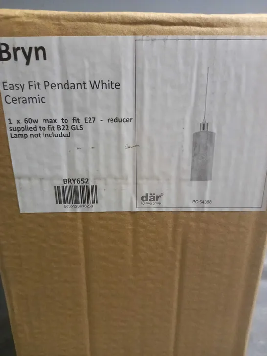 BRAND NEW DAR BRYN EASY FIT PENDANT WHITE CERAMIC