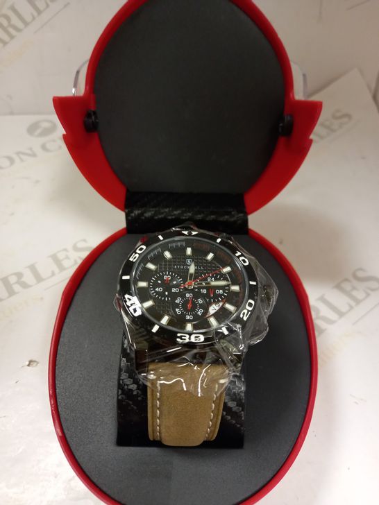 STOCKWELL CHRONOGRAPH LEATHER STRAP SPORTS WRISTWATCH  RRP £550