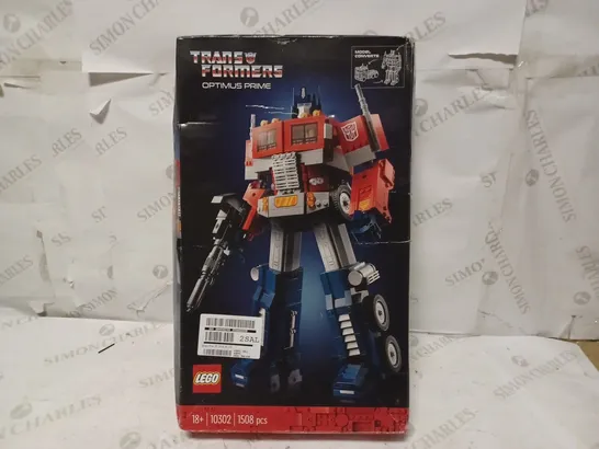 BOXED LEGO TRANSFORMERS OPTIMUS PRIME 10302 RRP £149