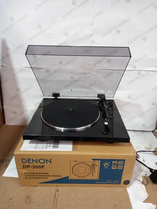 BOXED DENON FULLY AUTOMATIC TURNTABLE SYSTEM-  DP-300F