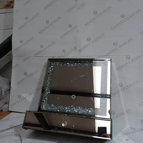 JULIEN MACDONALD LIGHT UP ENCAPSULATED CRYSTAL DRESSING TABLE MIRROR COLLECTION ONLY