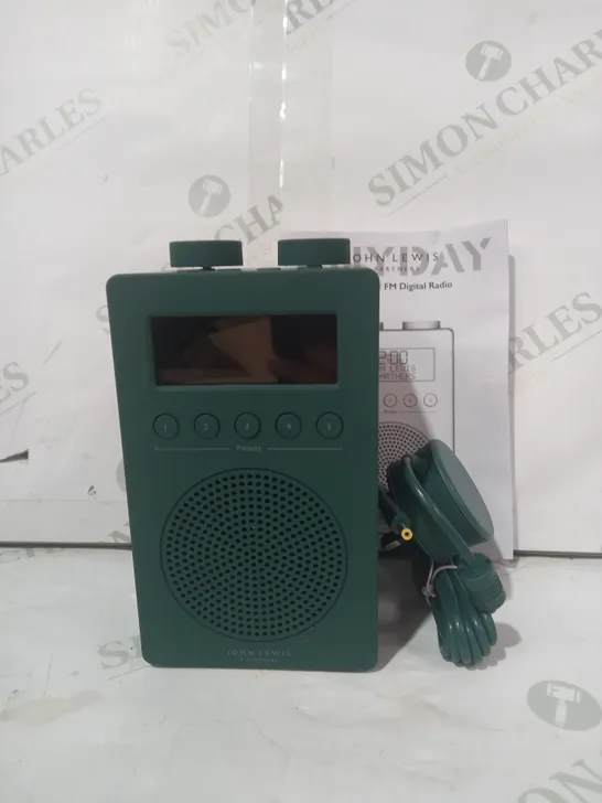 JOHN LEWIS SPECTRUM SOLO RADIO IN TEAL