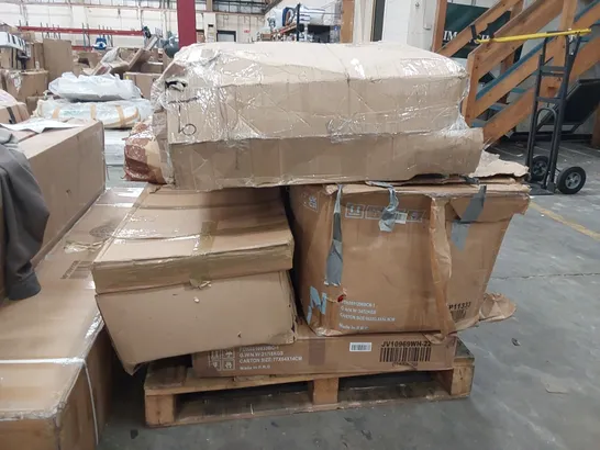 PALLET OF ASSORTED FURNITURE PARTS AND CONSUMER GOODS 