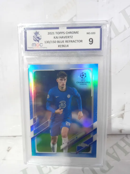 2021 TOPPS CHROME FRAMED AND GRADED TRADING CARD - KAI HAVERTZ