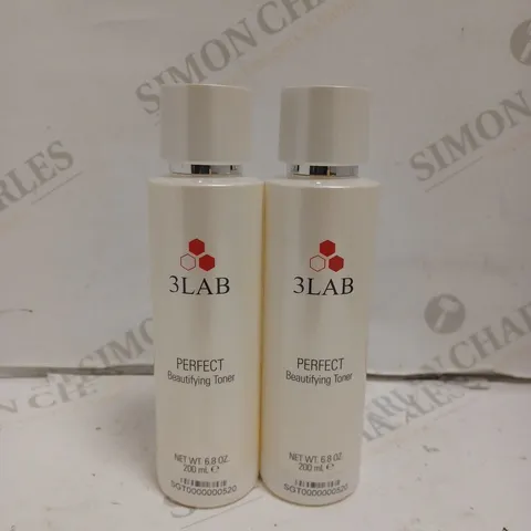 BOX OF APPROX 12 3LAB PERFECT BEAUTYFIYING TONER. 