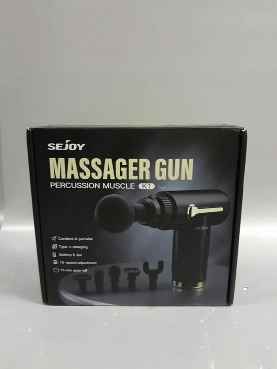 SEJOY MASSAGER GUN - PERCUSSION MUSCLE K1