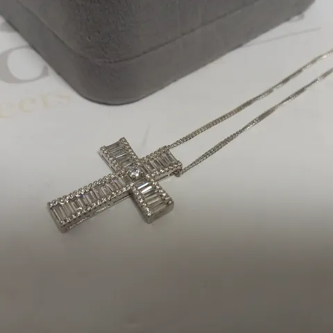 SAY IT WITH DIAMONDS CATHEDRAL CROSS NECKLACE