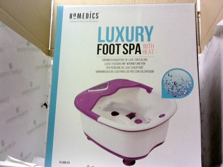 NEW HOMEDICS LUXURY FOOT SPA WITH HEAT 3139660Simon Charles Auctioneers