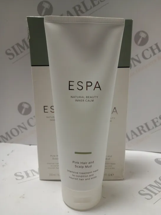 BOX OF 2 X 200ML ESPA PINK HAIR AND SCALP MUD 