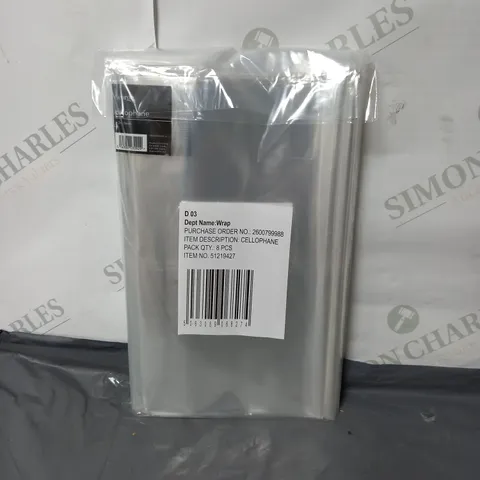 APPROXIMATELY 40 8-PACK OF CELLOPHANE 2-METRE SHEET 