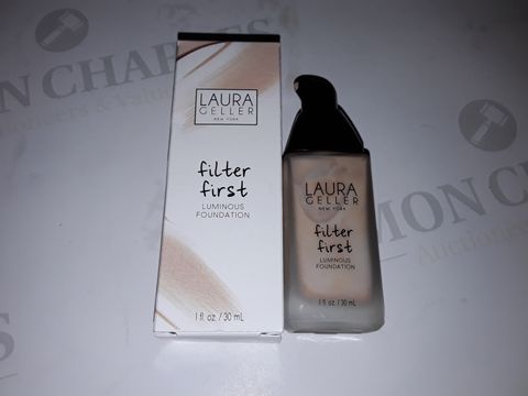 LARGE QUANTITY OF ASSORTED LAURA GELLER FILTER FIRST 30ML LUMINOUS FOUNDATIONS