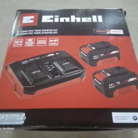 BOXED EINHELL 3.0AH PXC TWIN STARTER KIT