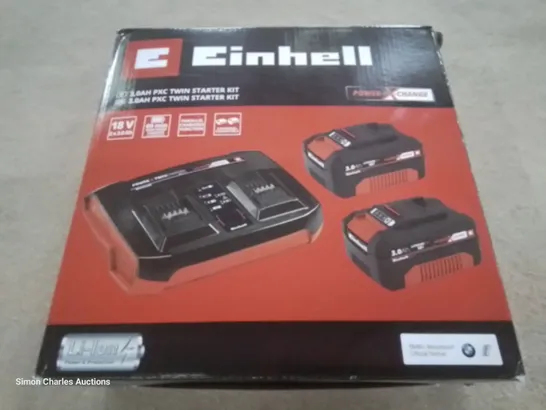 BOXED EINHELL 3.0AH PXC TWIN STARTER KIT