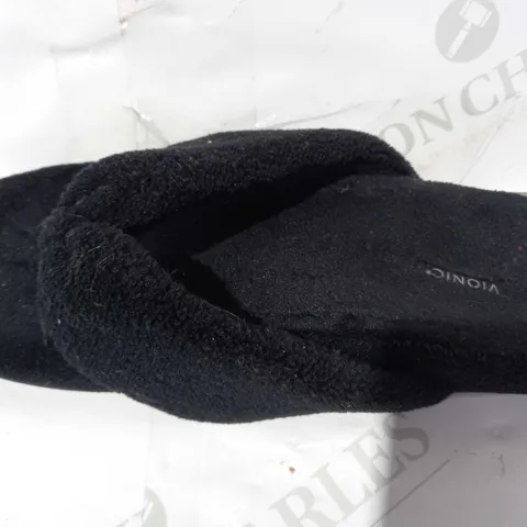 VIONIC LYDIA SLIPPERS IN BLACK UK SIZE 5.5