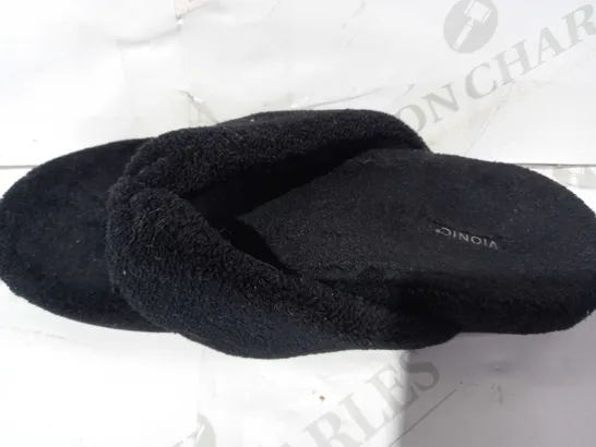 VIONIC LYDIA SLIPPERS IN BLACK UK SIZE 5.5