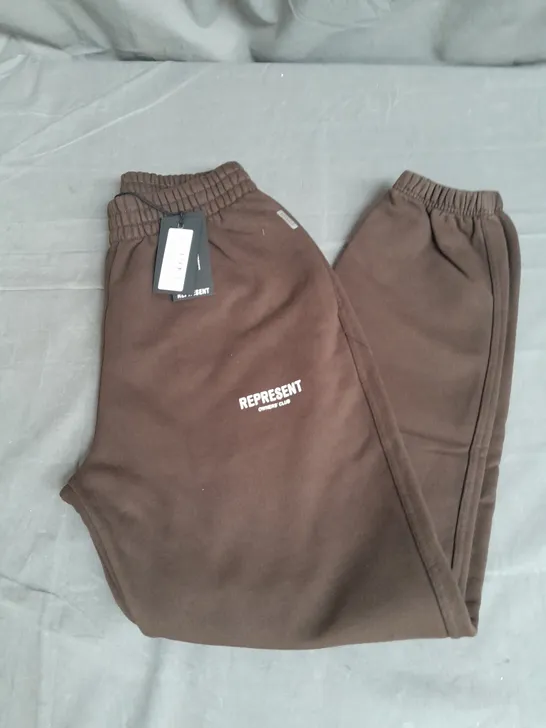 REPRESENT OWNER'S CLUB SWEATPANT IN BROWN SIZE S