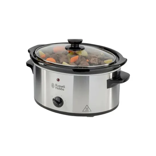 A BOXED RUSSELL HOBBS 3.5L STAINLESS STEEL SLOW COOKER 