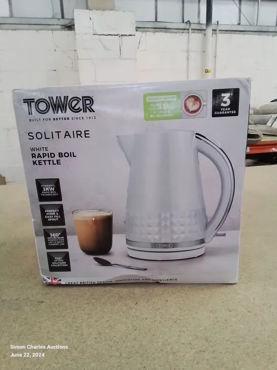 BOXED BRAND NEW TOWER KETTLE IN WHITE