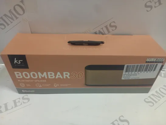 BOXED AND SEALED KITSOUND BOOMBAR30 BLUETOOTH SPEAKER