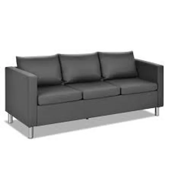 BOXED COMFY 3 SEATER SOFA COUCH WITH DEEP SEAT AND ARMREST ( 2 BOXES )