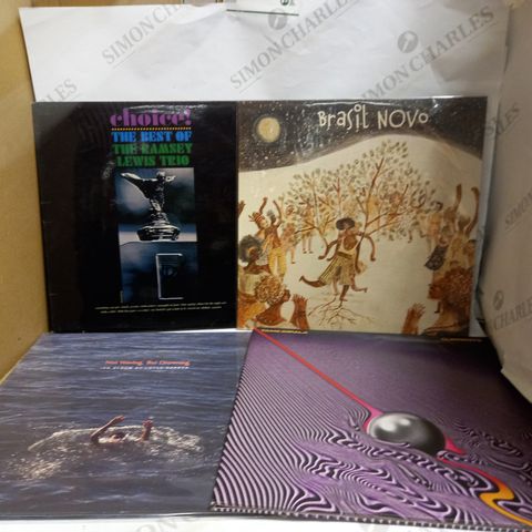 LOT OF APPROXIMATELY 10 ASSORTED VINYL RECORDS, TO INCLUDE BRASIL NOVO, TAME IMPALA, THE RAMSEY LEWIS TRIO, ETC