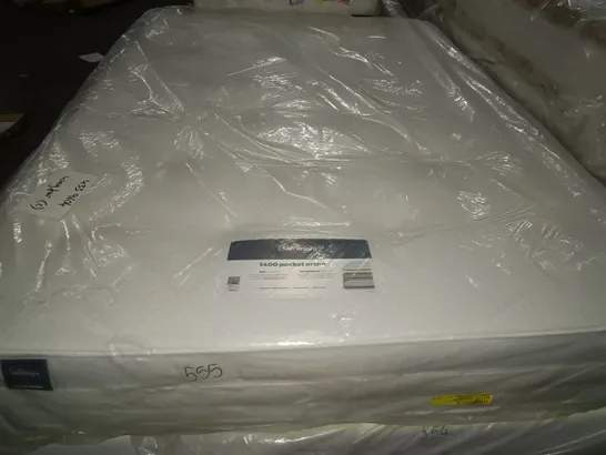 BAGGED SILENT NIGHT 1400 ORTHO POCKET MATTRESS - APPROX 135 X 190XM