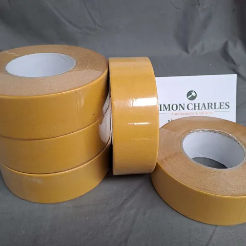 LOT OF 24 ROLLS OF 50MMX50M DOUBLE SIDED CLOTH TAPE