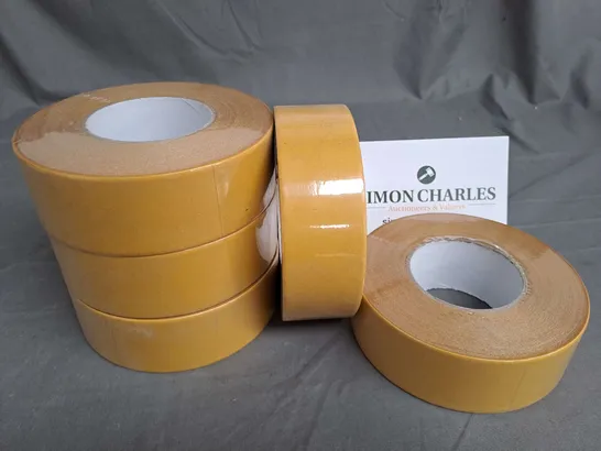 LOT OF 24 ROLLS OF 50MMX50M DOUBLE SIDED CLOTH TAPE