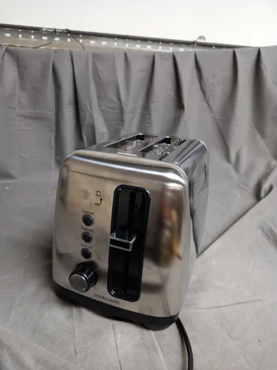 BOXED COOKWORKS 2 SLICE TOASTER 