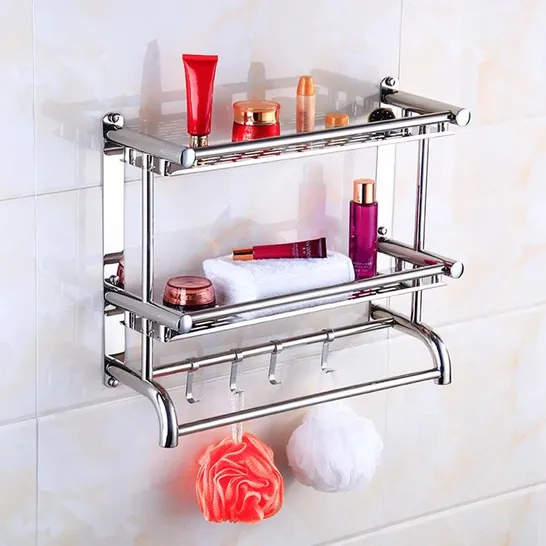 BOXED HARREL WALL MOUNTED TOWEL RACK 