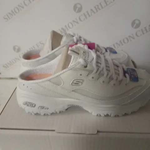 SKETCHERS DLITE TRAINERS WHITE SIZE 4