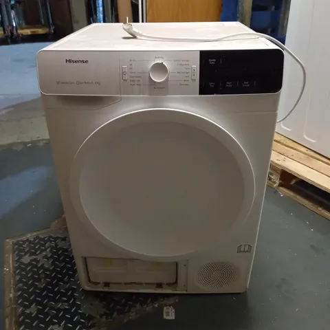 HISENSE DCGE801 FREESTANDING 8KG TUMBLE DRYER - WHITE COLLECTION ONLY