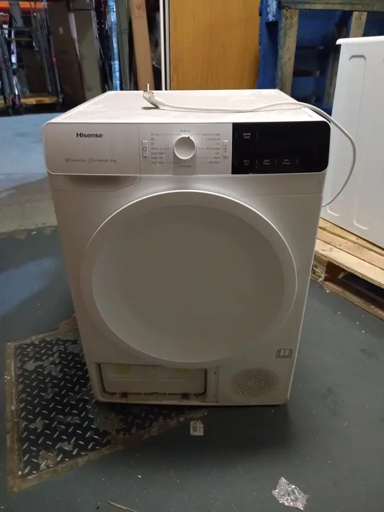 HISENSE DCGE801 FREESTANDING 8KG TUMBLE DRYER - WHITE COLLECTION ONLY